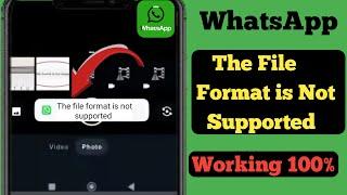 WhatsApp The File Format is Not Supported ll How to Fix The File Format is Not Supported Problem