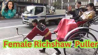 Jenny Talks: A female rickshaw puller’s daily life  in Japan Tokyo! Young Asian women 's life!