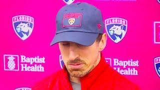 Brad Marchand choked up crying when asked about time & career w/ Boston Bruins | Florida Panthers