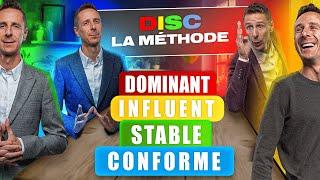  Méthode DISC en 10 Minutes ⏱️                   🟥 Dominant, 🟨 Influent, 🟩 Stable, 🟦Conforme