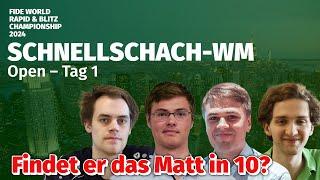 Alle Deutschen vor Magnus Carlsen? Schnellschach-WM 2024, Tag 1 mit Jan Gustafsson