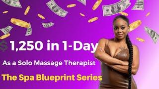 I made $1,250 in 1 Day as a Solo Massage Therapist. (NOT Selling Packages) *RECEIPTS INCLUDED*