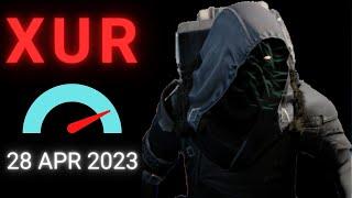 Where is XUR Today Destiny 1 D1 XUR Location and Official Inventory and Loot 28 Apr 2023, 4/28/2023