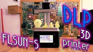 FLSUN-S - 509$ DLP printer || I'm amazed || How DLP works