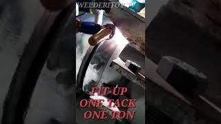 Pipe fitter Favourite Job and  Weld tacking. #shorts