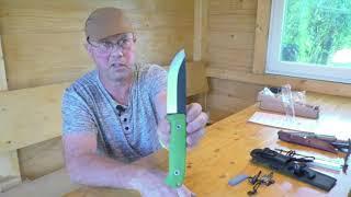 Elk Ridge CRAFTER WOOD Bushcaftmesser ER-555GN Review und Test