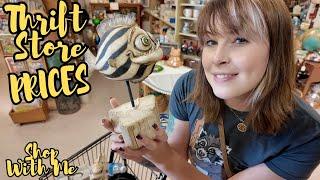 Thrift Store PRICES at the Antique Mall | Shop With me | Reselling