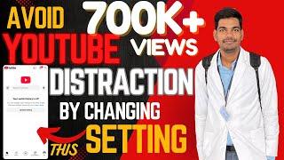 Avoid YouTube Distractions by changing this setting|| Only for Students #studytips