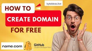 How To Create Domain Name From GitHub Student Developer Pack ? | Name.com | 1 Year | With Proof