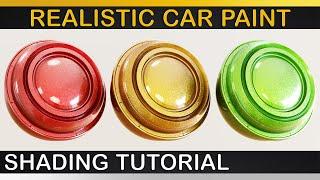 V-Ray | Realistic CARPAINT Shader | In Depth Render Theory, Setup and Final Rendering