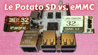 Le Potato eMMC Versus SD Card Performance Test