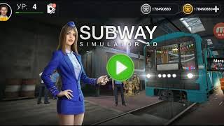 Subway simulator 3D режим пассажира поездка на поезде ,,Москва" - баги с поездам. ( Обзор ).