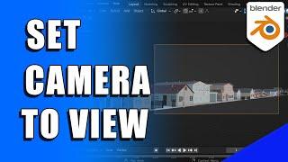 How to Set Camera to Current View in Blender 3D (Micro Tip)