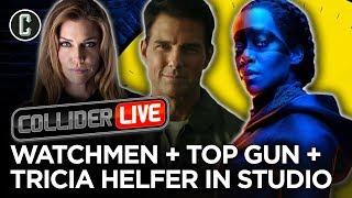 Watchmen Finale, Top Gun Trailer & Tricia Helfer In Studio! - Collider Live #283