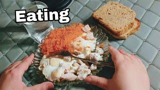 Аппетитный ИТИНГ АСМР Ем блюдо на пару диетическое | Asmr eating