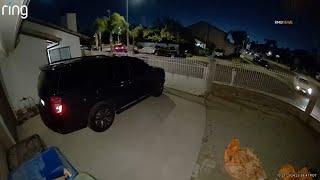 Car crashes into fence at high speed in Sylmar, video shows