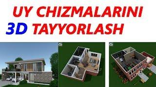 3D UY CHIZMALARINI TAYYORLASH