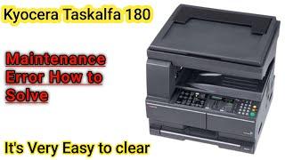 How to clear Maintenance Counter of Taskalfa 180/221