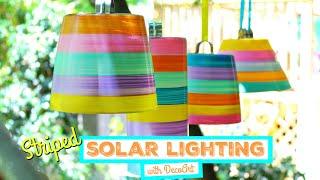 Learn to Create Decorative Solar Lights with DecoArt® Glass Paint™