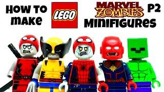 How To Build LEGO Marvel Zombies Minifigures! (Part 2)