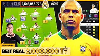 Phá Căng 2.000.000 Tỷ BP Tươi I Love Xây Dựng ĐỘI HÌNH REAL MADRID Cực Khủng: Ronaldo WB & CR7 BLD