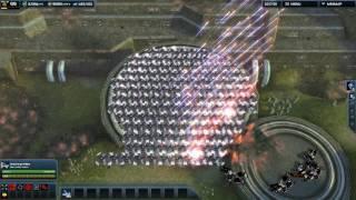 140 artillery versus cheating bot in supreme commander 2