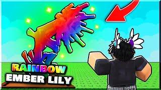 I Got A SUPER RARE RAINBOW EMBER LILY SEED In Roblox Grow A Garden!