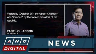 Lacson, drug war victims' kin lament Duterte 'invasion, roadshow' at Senate drug war hearing | ANC