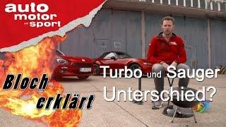 Turbo- und Saugmotor: Unterschied? - Bloch erklärt #8 | auto motor und sport