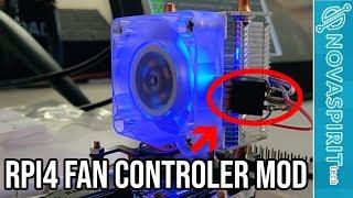 RPi4 Ice Tower Heatsink and cooler with fan controller mod!!