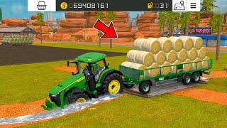 Making Wheat Role Bales With Multiplayer In Fs 18 | Fs 18 Multiplayer Gameplay | Timelapse