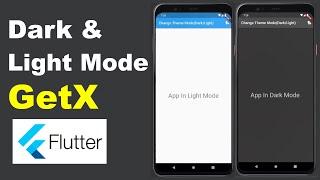 Flutter Switch Dark and light theme mode with GetX library source code  #getx #flutter #darklight