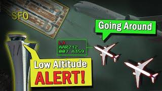 Asiana DANGEROUSLY? LOW FOR LANDING | Low Altitude Alert at San Francisco