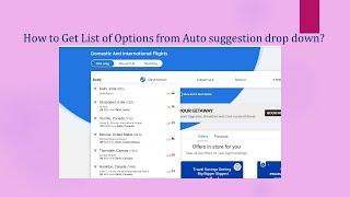 How to get list of options from the auto-suggestion dropdown?