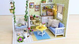 Румбокс CUTE BEE DIY House домик с мебелью 3D "Дачный домик" H-13