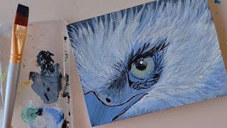 Easy Eagle eye art/ abstract eagle eye/ acrylic painting