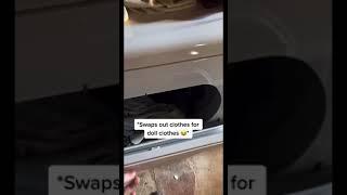 PRANKING MY HUSBAND THAT HE SHRUNK MY WEDDING DRESS  #shorts #comedy #funny #couple #prank #humor