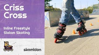 How To Criss Cross | How To Inline Freestyle Slalom Skating | Trick Clip Basics