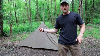 Create a Fully Enclosed Tipi with a Tarp! Survival Shelter, Easy Tarp Tipi