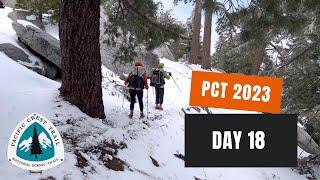 PCT2023 - DAY 18 - We have snow!