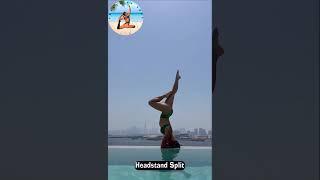 Morning Yoga Stretching Headstand Split #shorts #flexibility #stretching #exercise #yoga