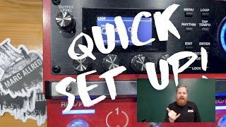 Boss RC 600: Quick Set Up Guide #bossrc600 #howto