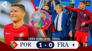 THE FINAL WHERE RONALDO WENT FROM TEAM CAPTAIN TO COACH, MAKING FRANCE REGRET HIS INJURY.