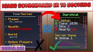 How to Make Scoreboard in Aternos | Scoreboard plugin setup | Add Scoreboard plugin in Hindi