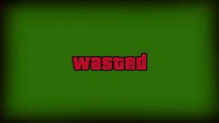 GTA V "Wasted" футаж на зелёном фоне