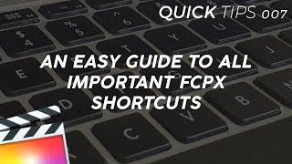 Learn All Important FCPX Shortcuts In 5 Minutes // Final Cut Pro X Tutorial