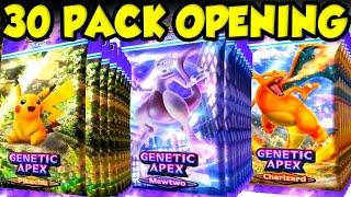 OPENING 30 GENETIC APEX PACKS IN POKEMON TCG POCKET  HOW MANY EX POKEMON CARDS DO WE PULL?!?