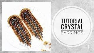 #МК - Серьги из хрусталя | #Tutorial - Crystal earrings