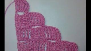 1 Узоры крючком для топа Квадратики по диагонали Crochet patterns square diagonally