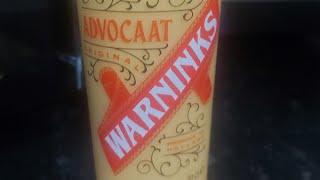 Warninks Advocaat Review UK Eggnog aka Snowball